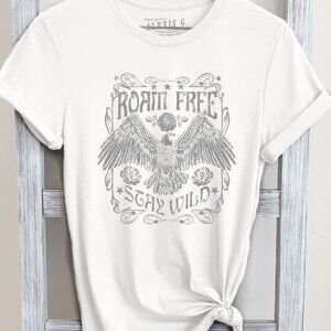 Roam Free Stay Wild Graphic Tee, Boho Stay Wild Shirt, Roam Free Shirt